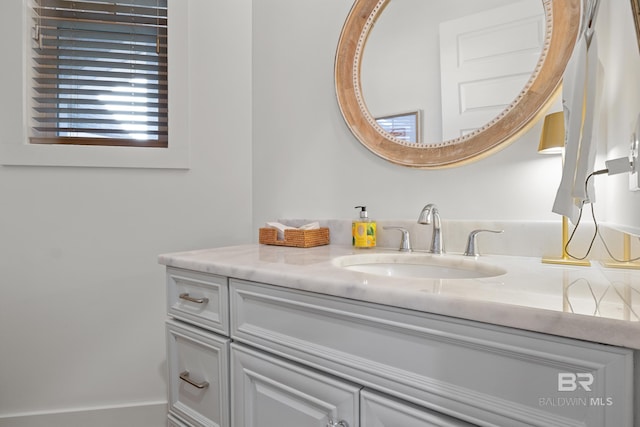 bathroom with vanity