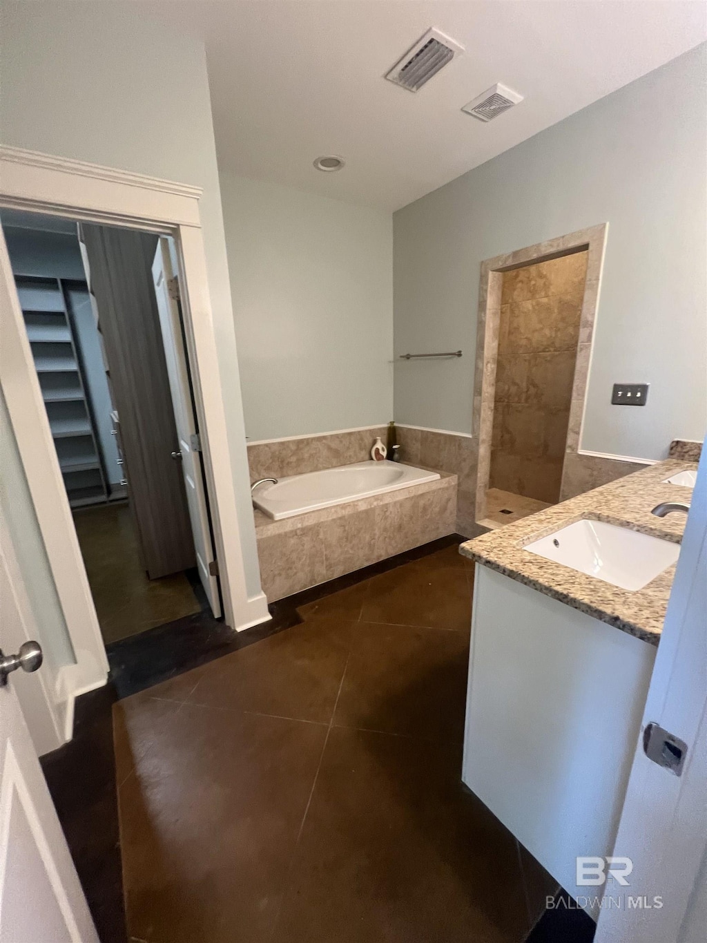 1244 Dorado Way, Gulf Shores, AL 36542 - full bathroom with a bath, tile patterned flooring, and vanity