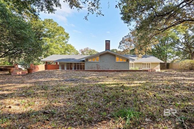 view of rear view of property