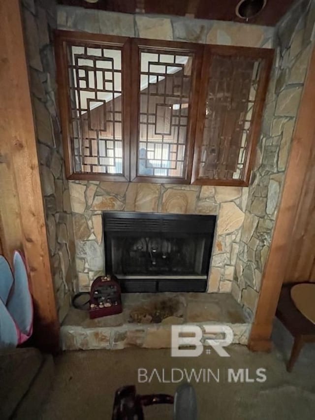 114 Dewitt Cir, Daphne, AL 36526 - interior details featuring a fireplace