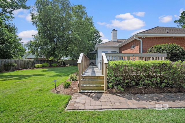 16520 Gaineswood Dr, Fairhope, AL 36532 - view of yard with a deck