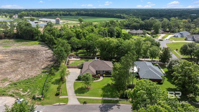 16520 Gaineswood Dr, Fairhope, AL 36532 - aerial perspective of suburban area with a forest