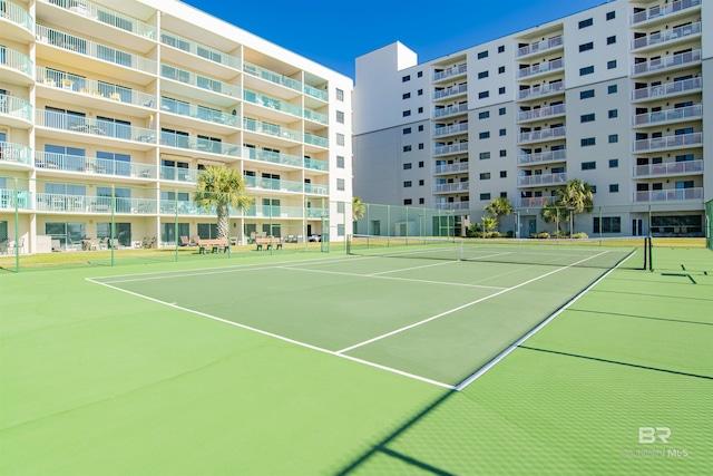 view of tennis court