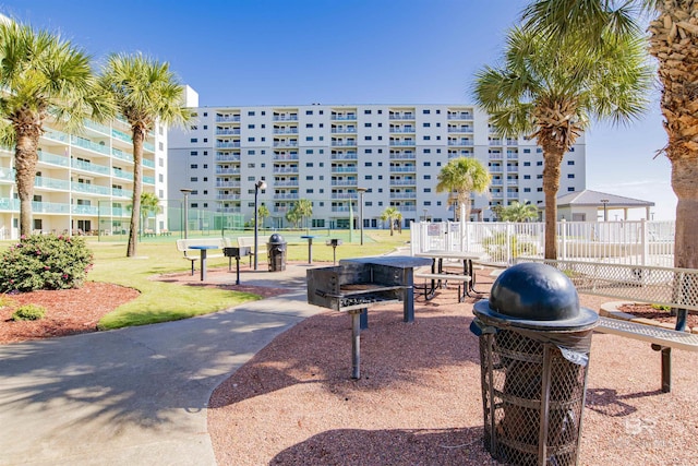 surrounding community featuring fence