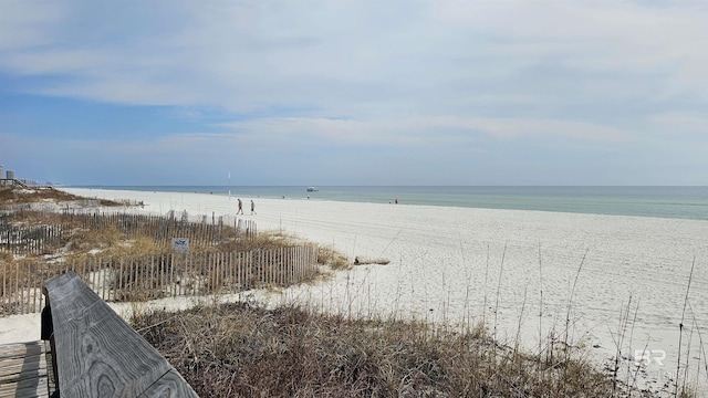 water view with a view of the beach