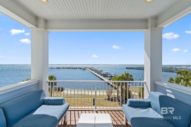 4029 Landfall Dr, Pensacola, FL 32507 - balcony featuring a water view