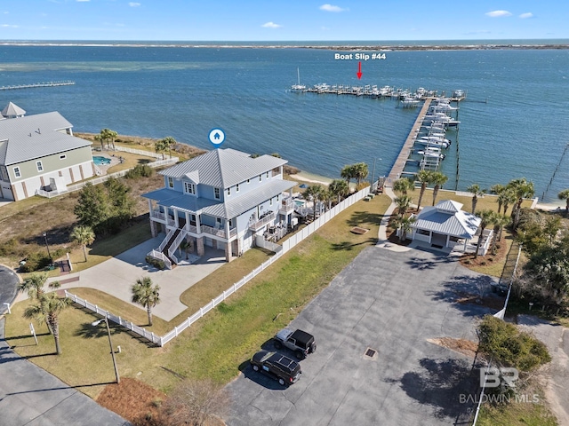 4029 Landfall Dr, Pensacola, FL 32507 - bird's eye view with a water view