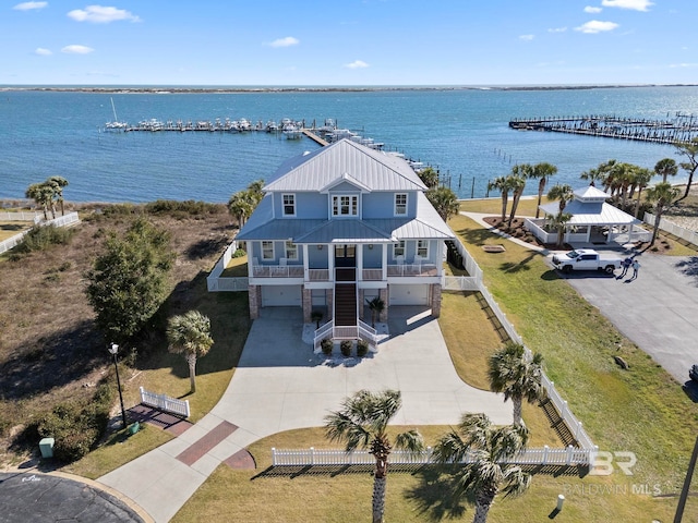 4029 Landfall Dr, Pensacola, FL 32507 - bird's eye view with a water view