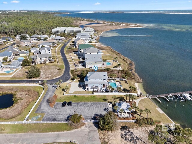 4029 Landfall Dr, Pensacola, FL 32507 - aerial view with a water view and a residential view