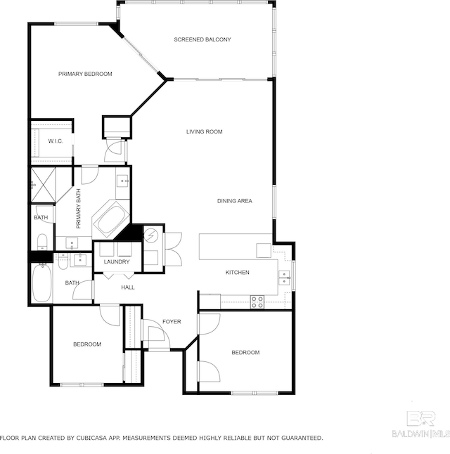 608 Lost Key Dr Unit 705C, Pensacola, FL 32507 - home floor plan