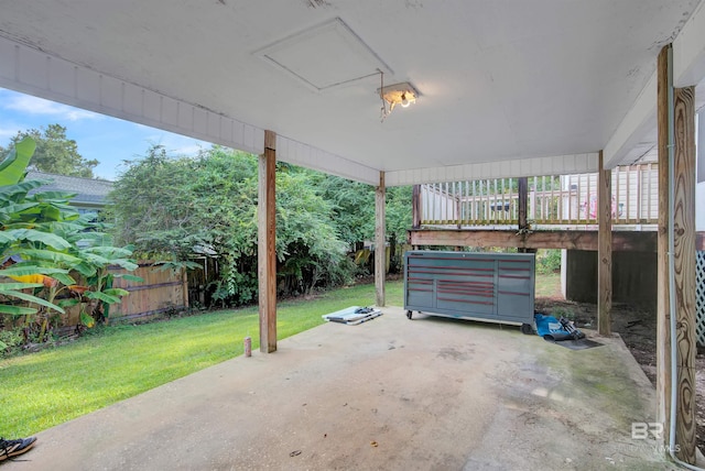 view of patio / terrace featuring a deck