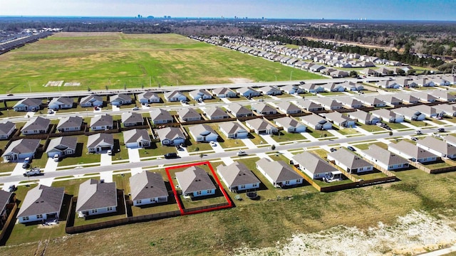 drone / aerial view featuring a residential view