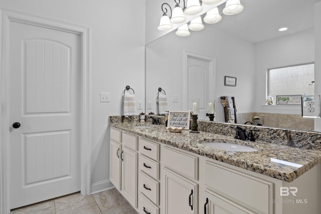 bathroom featuring vanity