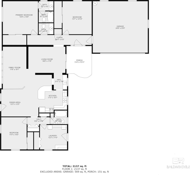 35788 Boykin Blvd, Lillian, AL 36549 - view of layout