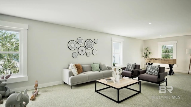 6158 Milo Loop, Gulf Shores, AL 36542 - living room featuring carpet and recessed lighting