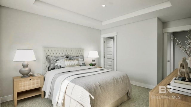 6158 Milo Loop, Gulf Shores, AL 36542 - carpeted bedroom featuring a raised ceiling and recessed lighting