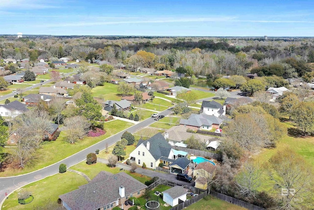 birds eye view of property featuring a residential view