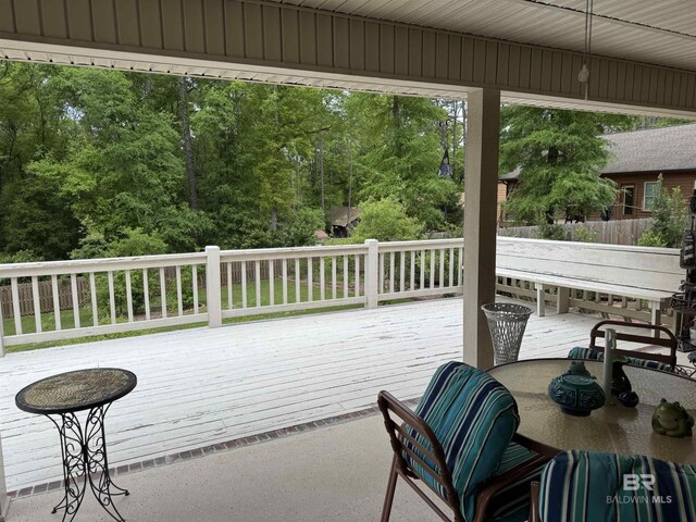 view of wooden terrace