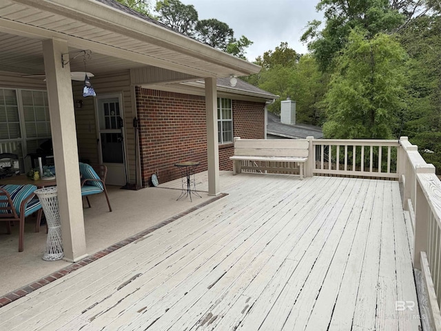 view of wooden terrace
