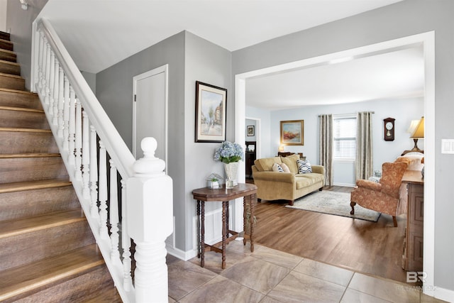 interior space with baseboards