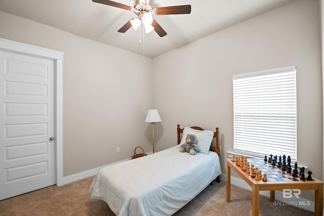 9377 Diamante Blvd, Daphne, AL 36526 - bedroom with carpet flooring, baseboards, and ceiling fan