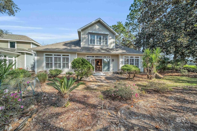 view of front facade featuring french doors