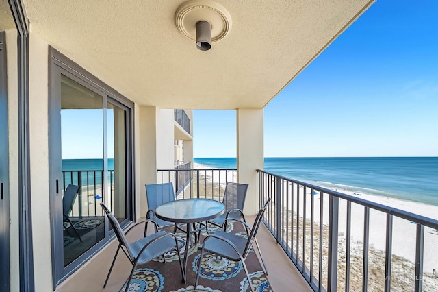24230 Perdido Beach Blvd Unit 3077, Orange Beach, AL 36561 - balcony featuring a view of the beach and a water view