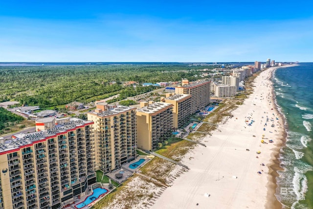 24230 Perdido Beach Blvd Unit 3077, Orange Beach, AL 36561 - bird's eye view with a water view, a beach view, and a view of city