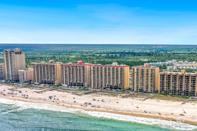 24230 Perdido Beach Blvd Unit 3077, Orange Beach, AL 36561 - aerial view featuring a water view, a view of city, and a view of the beach