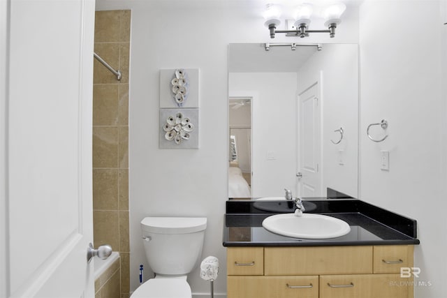 28105 Perdido Beach Blvd Unit C504, Orange Beach, AL 36561 - ensuite bathroom with vanity, connected bathroom, and toilet