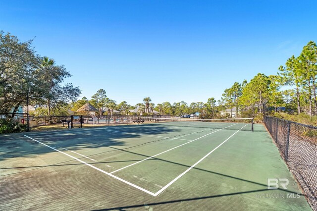 view of sport court