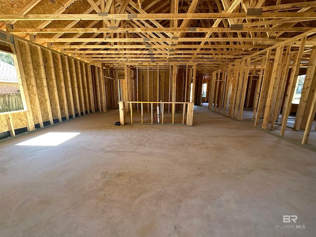 miscellaneous room with concrete floors