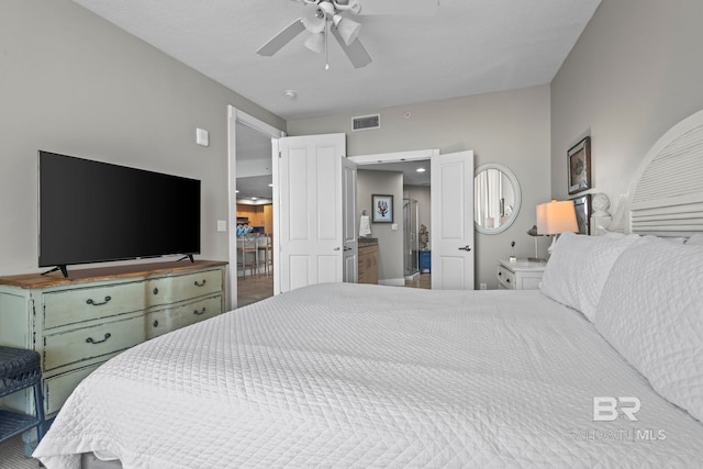 521 W Beach Blvd Unit 1702, Gulf Shores, AL 36542 - bedroom with ceiling fan