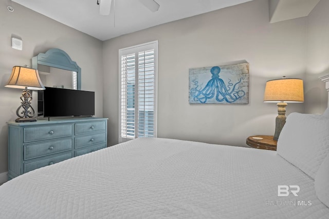 521 W Beach Blvd Unit 1702, Gulf Shores, AL 36542 - bedroom with a ceiling fan