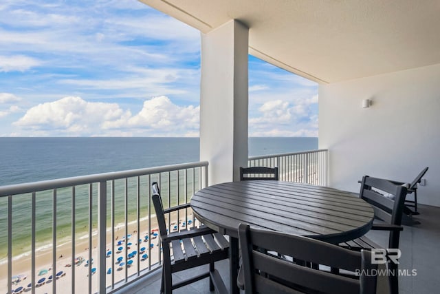 521 W Beach Blvd Unit 1702, Gulf Shores, AL 36542 - balcony featuring view of water and beach