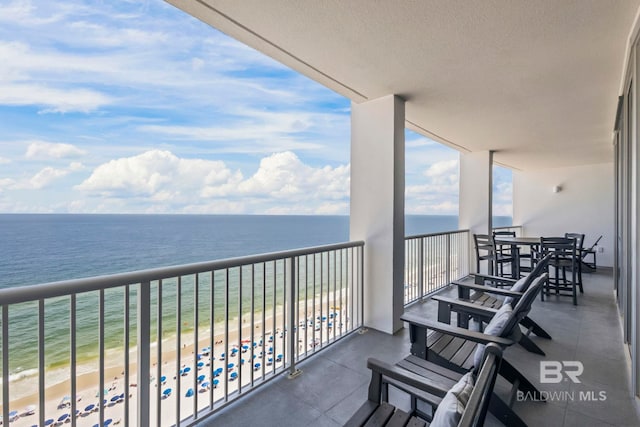 521 W Beach Blvd Unit 1702, Gulf Shores, AL 36542 - balcony featuring view of water and beach