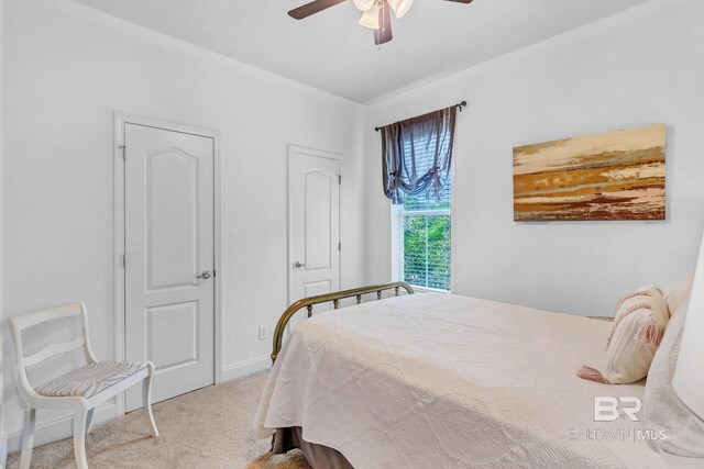 25806 Pollard Rd Unit 204, Daphne, AL 36526 - carpeted bedroom with ceiling fan
