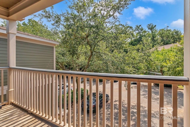 25806 Pollard Rd Unit 204, Daphne, AL 36526 - balcony featuring view of wooded area