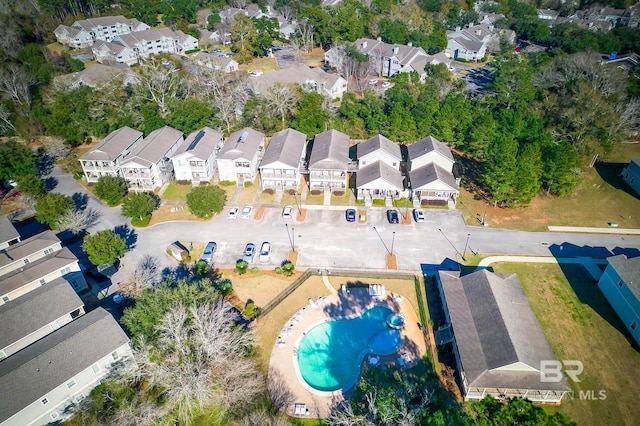 25806 Pollard Rd Unit 204, Daphne, AL 36526 - aerial overview of property's location featuring nearby suburban area and a pool