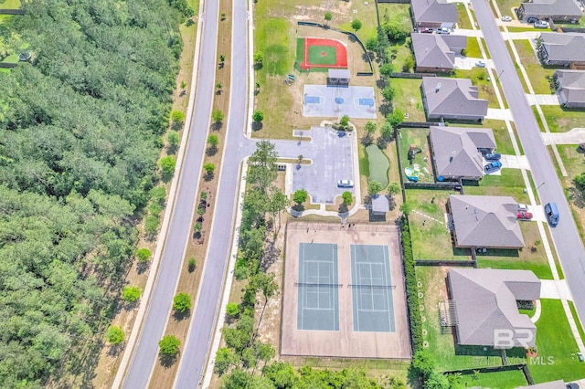 aerial view featuring a residential view