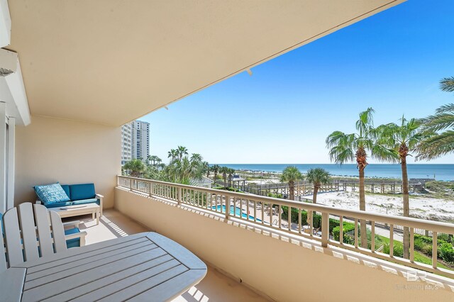 527 Beach Club Trl Unit C305, Gulf Shores, AL 36542 - balcony featuring a beach view and a water view