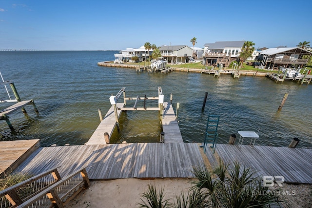 316 Quivira St, Dauphin Island, AL 36528 - view of dock featuring a water view and a residential view