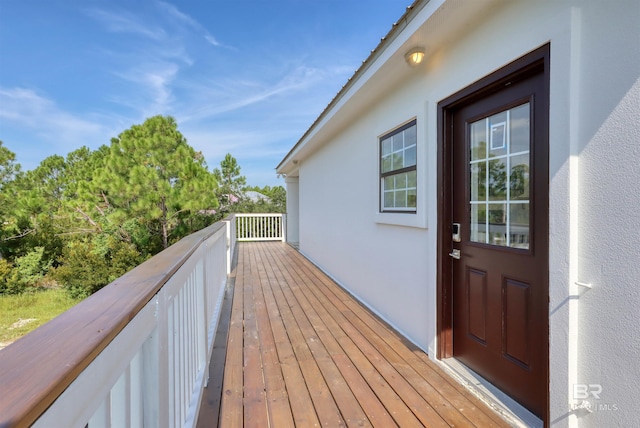 view of deck