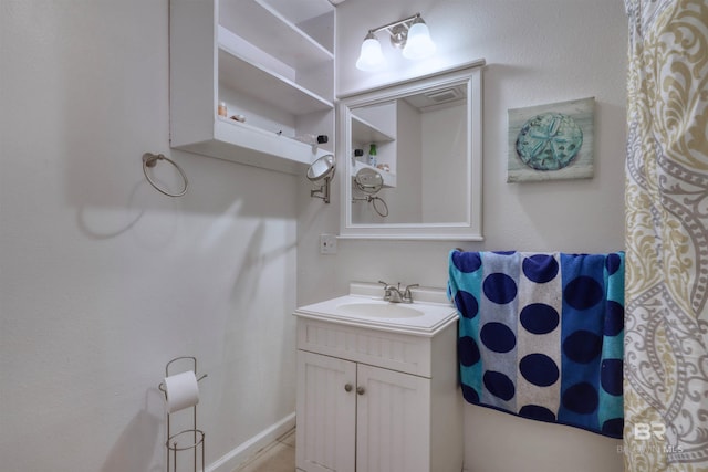 bathroom with vanity