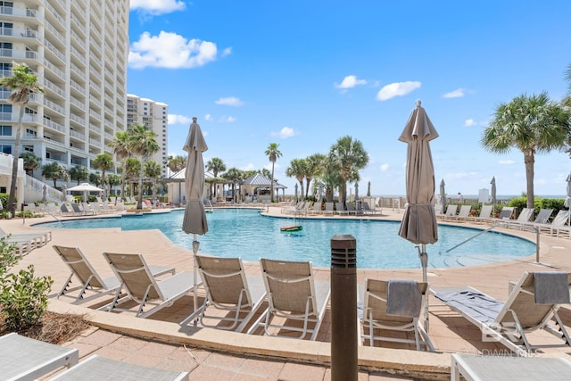 375 Beach Club Dr Unit 1801, Gulf Shores, AL 36542 - community pool with a patio area
