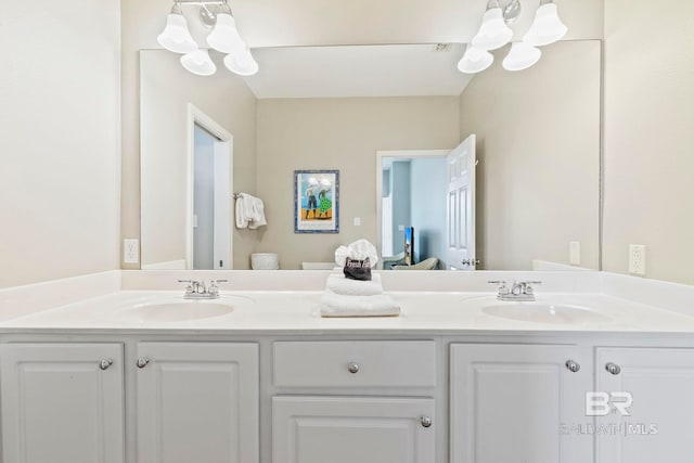 bathroom with vanity