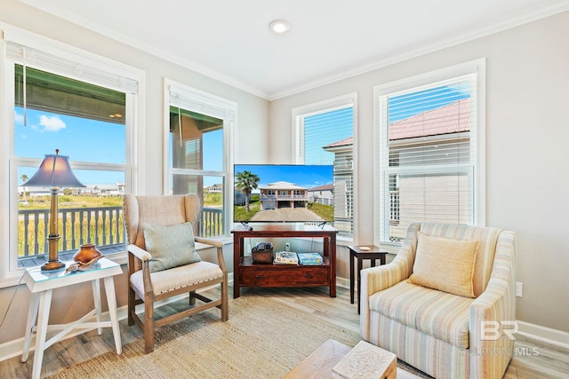 sunroom with plenty of natural light