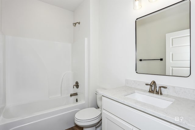 5099 Leeward Dr, Pensacola, FL 32507 - full bathroom with toilet, vanity, and bathtub / shower combination