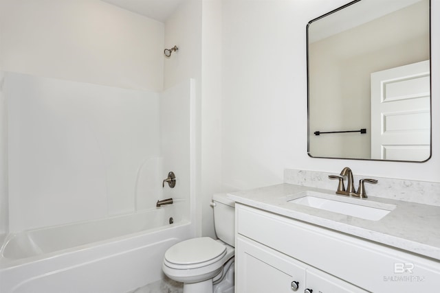 5099 Leeward Dr, Pensacola, FL 32507 - full bath with vanity, toilet, and washtub / shower combination