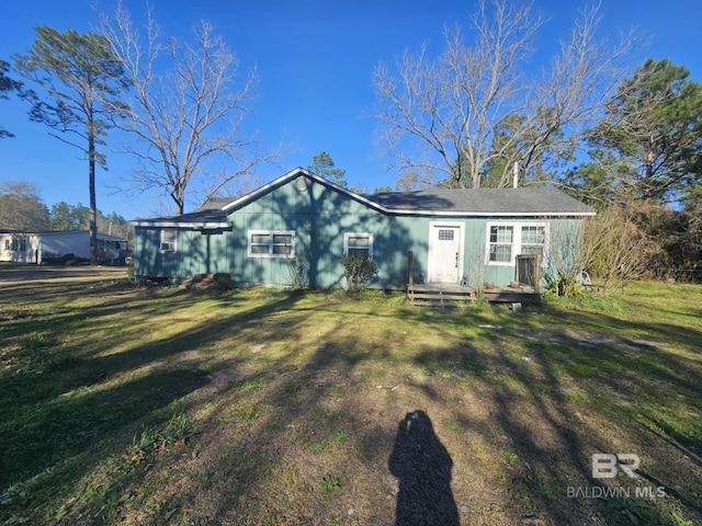 31398 Brady Rd, Robertsdale, AL 36567 - ranch-style house with a front lawn